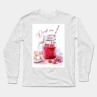 Summer Raspberry Drink Long Sleeve T-Shirt